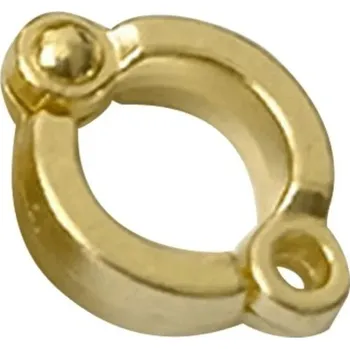 Pro ptáka Barevný kovový kroužek 12 mm na nohy ptáků Identifikační klip z slitiny pro kroužkování holubů, papoušků a drůbeže zlatá