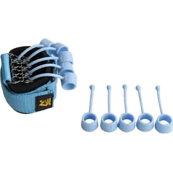 Silikonový posilovač prstů modrý Fitness pomůcka pro posilování prstů Nástroj na posílení prstů Síla 40 lb