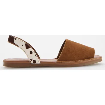 Dámské pantofle Reserved - Semišové pantofle s páskem - vícebarevná - 277CR-MLC - 277CR-MLC-39