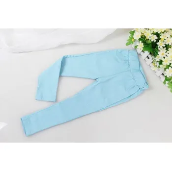 Dívčí kalhoty s elastickým pasem - Modré 4