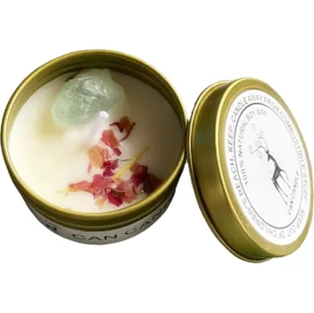 Svíčka Vonná svíčka v kovové dóze 70 g zelená