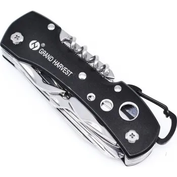 Kapesní multifunkční nůž J909 černo-stříbrná