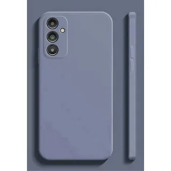 Pouzdro na mobilní telefon Silikonový kryt na Samsung A04e šedá