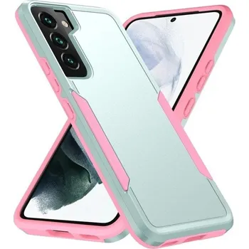 Pouzdro na mobilní telefon Ochranný nárazuvzdorný kryt pro Samsung Galaxy S23 Ultra růžovo-zelená