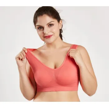 Podprsenka Sportovní podprsenka větších velikostí J3175 červená XL