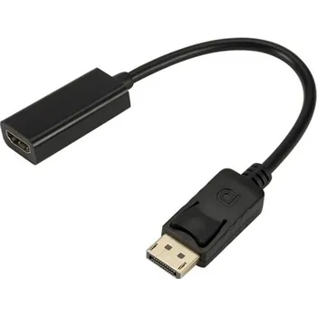 Redukce Redukce DisplayPort samec na HDMI samice 1080p Adaptér DP na HDMI Převodník PC Notebook Monitor TV Plug & Play Kvalitní přenos obrazu a zvuku