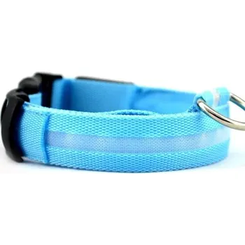 Obojek pro psa Svítící LED obojek pro psy modrá XL