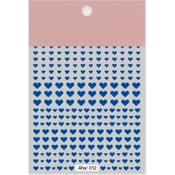 Umělé nehty Samolepky na nehty P3347 modrá