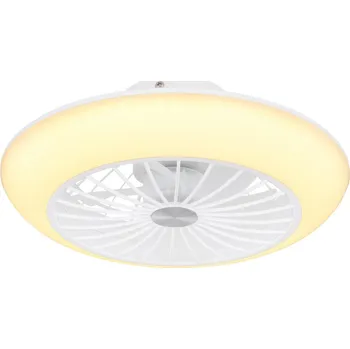 Domácí ventilátor Globo 03632W | LAFEE ventilátor | LED | 18W | bílá | Š: 30 cm |