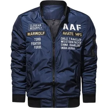 Pánská větrovka Pánská bunda bomber F1153 tmavě modrá XS