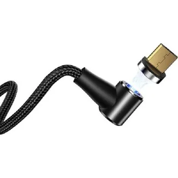 Datový kabel Lomený magnetický USB kabel K618 černá 1 m 3