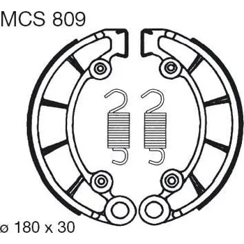 Motodíl Brzdové čelisti LUCAS MCS 809 MCS 809