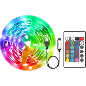 LED páska RGB LED páskové světlo 30 m Dekorativní osvětlení s dálkovým ovládáním Různé barvy a efekty Vhodné pro interiér i párty výzdobu