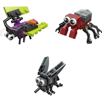 ostatní stavebnice Stavebnice - Hmyz Pavouk Komár Můra 65 ks Sada stavebnic