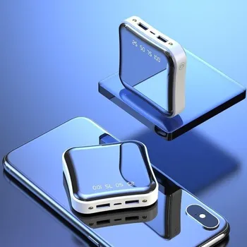 Powerbanka Kapesní power banka se zrcadlovým displejem 20 000 mAh bílá