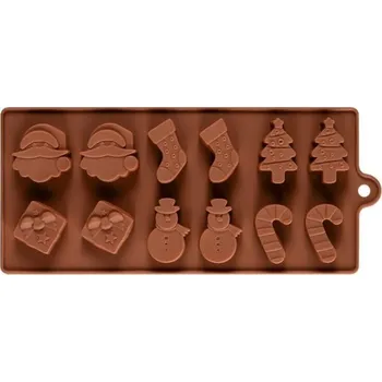 Nádoba na pečení Forma na čokoládu vánoční motiv