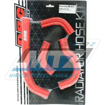 Hadice chladiče DRC RADIATOR HOSE KIT - DRC D47-01-043 - Honda CRF250R / 04-09 + CRF250X / 04-17 - červené (sada 4ks) DF4701043