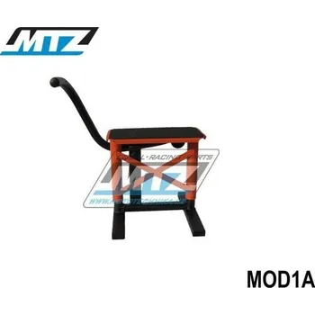 zvedák Stojánek MX (stojan pod motocykl) s kovovou deskou a protiskluzovou gumou - oranžový MOD1A-07/02