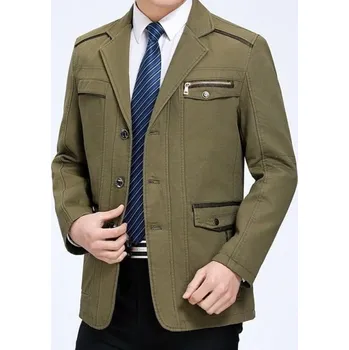 Pánská větrovka Pánská bunda na knoflíky F377 XXL 2