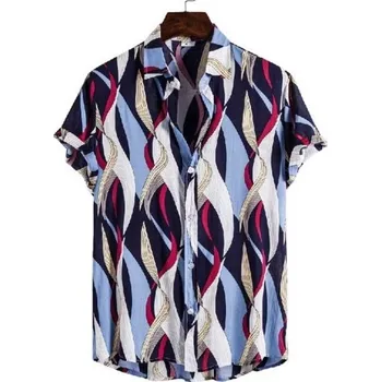 Pánská košile Pánská košile s krátkým rukávem F436 L 5