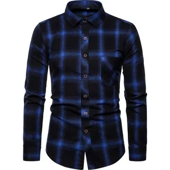 Pánská košile Pánská kostkovaná košile F642 XL 1