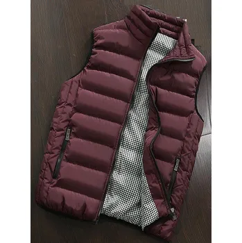 Pánská vesta Pánská podzimní vesta vínová XXL