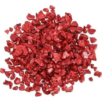 Dekorační kamínky 1 - 3 mm 20 g červená