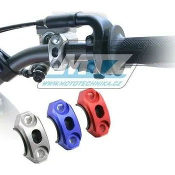 Klema brzdové pumpy + klema spojkové pumpy + klema objímky ZETA Rotating Bar Clamp - univerzální otočná - ZETA ZE40-9111 - titanová ZE409111