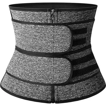 Opasek na cvičení Neoprenový korzet na hubnutí P3446 šedá L