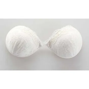 Podprsenka Samodržící podprsenka zdobená krajkou J1595 bílá C