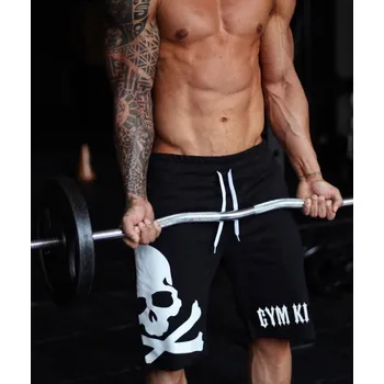 Pánské kraťasy Pánské kraťasy s lebkou černá XS