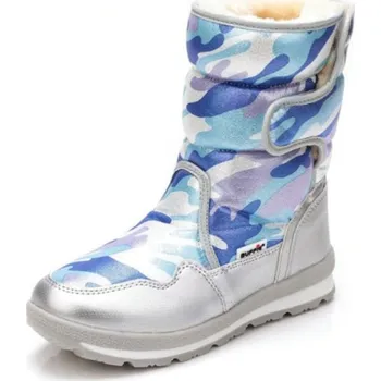 Pánská obuv Zimní boty s armádním vzorem J1018 stříbrná 38