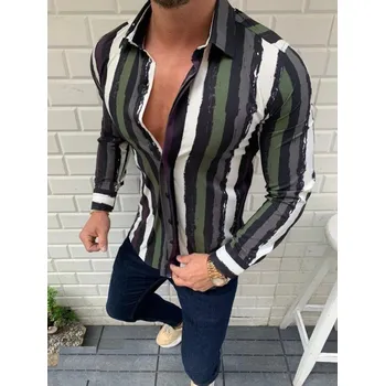 Pánská košile Pánská pruhovaná košile F771 S 3