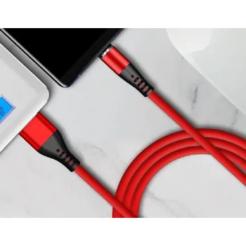 Datový kabel Magnetický USB kabel K633 červená 3