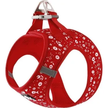 Obojek pro psa Reflexní postroj pro domácí mazlíčky Nastavitelné kšíry pro psy Prodyšná vesta pro psy Bezpečnostní postroj pro malé psy červená M