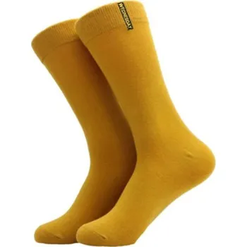 Pánské jednobarevné ponožky hořčicová