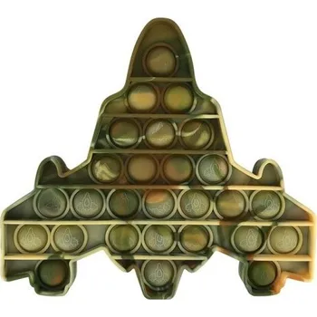 POP IT Pop it antistresová hračka letadlo maskáčová