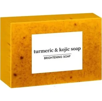 Tělový krém Ručně vyráběné mýdlo s kurkumou a citronovými granulemi 100g Přírodní Čisticí Hydratační Mýdlo Rozjasňující Peeling Péče o pleť a tělo