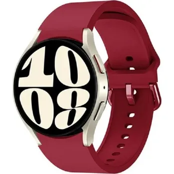 Řemínek na hodinky Samsung Galaxy Watch 4 Classic 42 mm 46 mm Gumový řemínek na hodinky tmavě červená