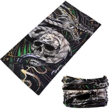 Nákrčník Pánský stylový nákrčník - Drak a lebka