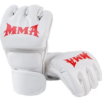 Bezprsté rukavice na MMA Boxerské rukavice pytlovky Vhodné pro muže i ženy 24 x 13 x 5 cm bílá