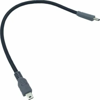 Datový kabel Propojovací kabel USB-C 3.1 na Mini USB-B M/M 25 cm