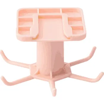 Stojan na víno Samodržící kuchyňský organizér s háčky Organizační háček otočný o 360 stupňů Kuchyňský organizér 6 x 5,5 cm růžová