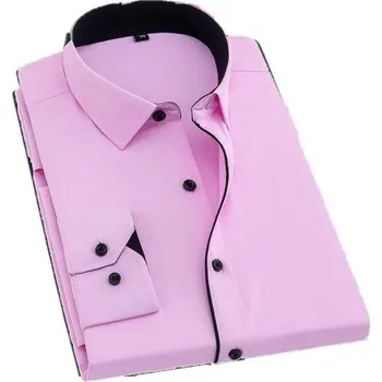 Pánská košile Formální pánská košile J3147 růžová S