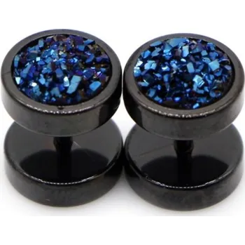 Šperk Falešné plugy s krystaly černá 4