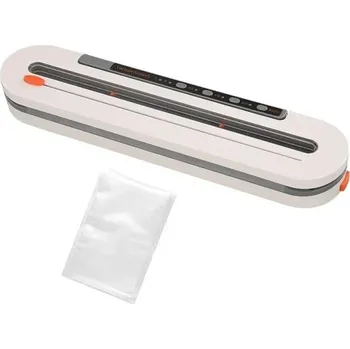 Vakuovačka Automatický vakuový zatavovač potravin 51 x 42 x 45 cm Těsnící vakuovací přístroj na balení potravin s EU zástrčkou 220 V Vakuová svářečka folií na balení suchých i mokrých potravin s 30 vakuovými sáčky (17 x 25 cm) Vakuovačka na vakuování pokrmů 120 kPa