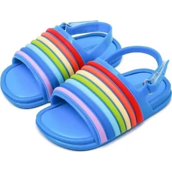 Dívčí sandály Dětské proužkované sandály modrá 25