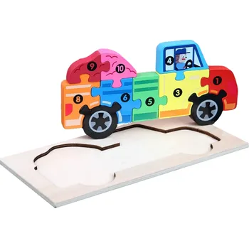 ostatní stavebnice Dřevěné vkládací puzzle Z191 3