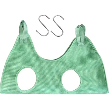 Kosmetika pro kočku Závěsný postroj na koupání pro kočky zelená XS