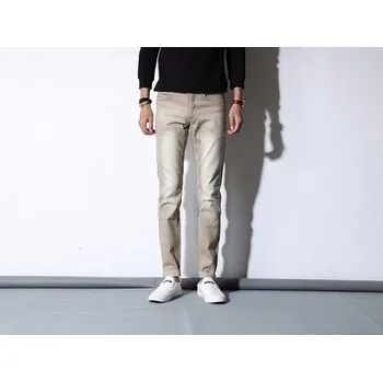 Pánské džíny Moderní pánské džíny Amelio khaki 34